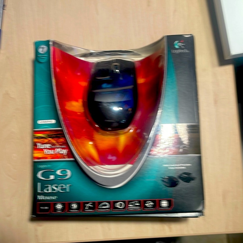 Logitech Original G9 laser mouse.